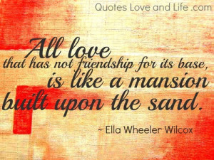 Love Quotes - Love and Friendship