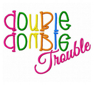 INSTANT DOWNLOAD Double Trouble Twins Saying by KatelynsDesign, $2.50