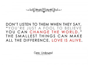 Carrie Underwood, Change