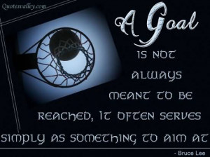 Goal Is Not Always Meant To Be Reached
