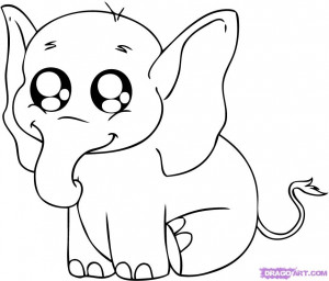 how to draw a baby elephant step 6