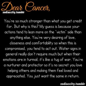 cancer zodiac...seems fitting...