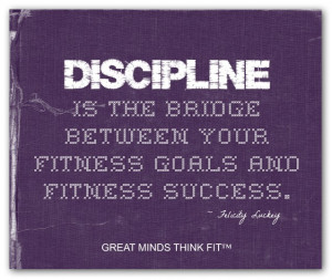 Purple Fitness Discipline Poster