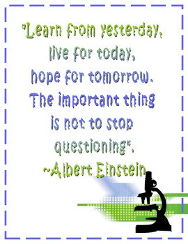 Einstein Quote Poster