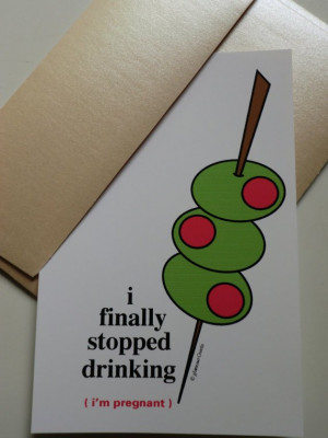 Funny Pregnancy Announcements Set of 12 – I finally stopped drinking ...