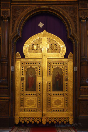 Iconostasis Door in the Russian Orthodox Church of the Holy Trinity ...