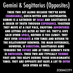 Opposite signs: Gemini and Sagittarius: Sagittarius Zodiac, Gemini ...