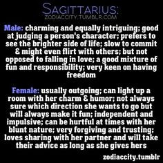 Sagittarius: Male & Female More