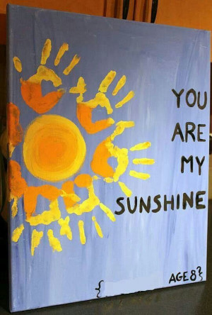 Handprint sunshine poster.... want this SO bad but maybe wait till #2 ...