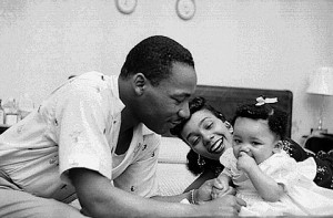 Martin Luther King, Jr. (front) with Ralph Ralph Abernathy in the St