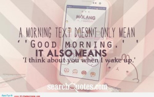little morning text not little word its tell us the whole story ...