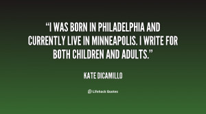 was born in Philadelphia and currently live in Minneapolis. I write ...