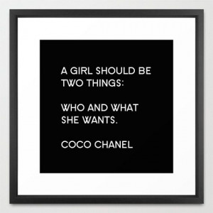 Typography Print - Canvas Art - Coco Chanel - Quotes - Typography ...
