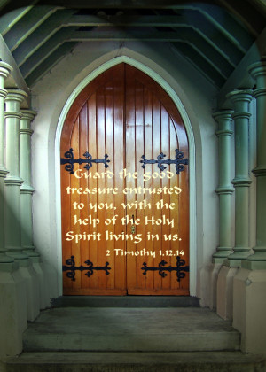 Bible Verses 2 Timothy 1:14 Holy Spirit Help Scripture Picture