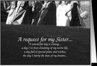 Sister Matron of Honor Request card - Product #388155
