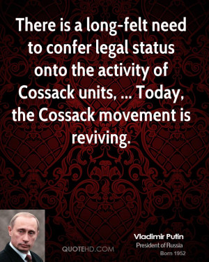 There is a long-felt need to confer legal status onto the activity of ...