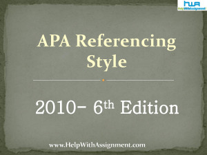 Apa 6th Edition Free Online Apa Format 6th Edition Apa 6 Block