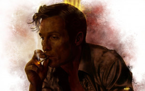 Rust Cohle - True Detective - Fan Art - Smoking