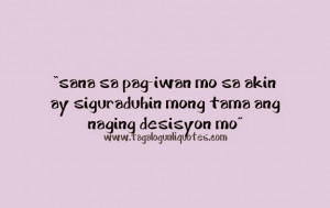 Break Up Tagalog Love Quotes