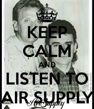 pic of Graham and Russell version of Keep calm and listen to Air ...