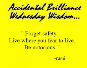 Accidental Brilliance Wednesday Wisdom...