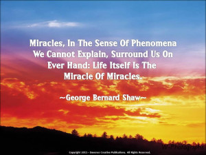 Miracles in the sense of phenomena we cannot explain