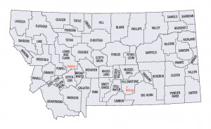 montana state maps roads highways county cities population montana ...