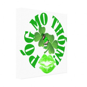 Pog mo thoin stretched canvas prints