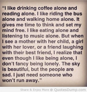 Quotes About Being Happy Alone
