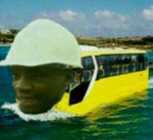 Di Bus Can Swim- Crazy Photoshop Image Of Clifton Brown