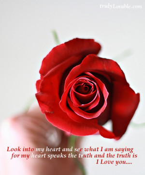 Look into my heart and see what i am saying