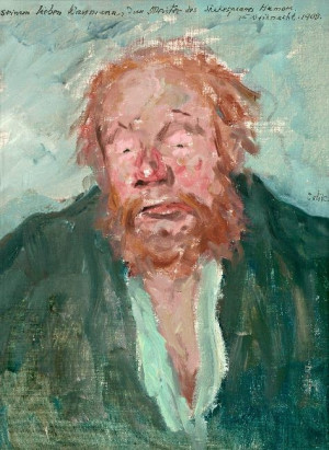 Nick Bottom, as played by actor Hans Wassmann. Painting by Emil Orlik ...