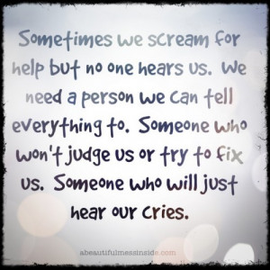 You Scream For Help - depression-help Photo