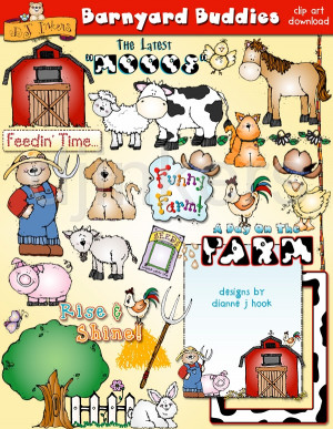 BARNYARD BUDDIES CLIP ART DOWNLOAD