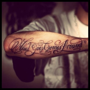 ... : tattoo, quotes, instagram, arm, arm tattoo, sayings, words, karma