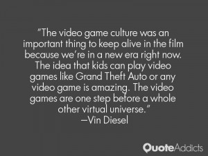 ... Grand Theft Auto or any video game is amazing. The video games are one