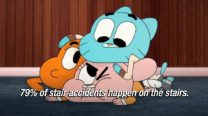 ... stairs gumball watterson the amazing world of gumball the responsible