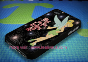 Tinker Bell Quotes Phone Case Back Cover for iPhone 4/4s/5/5S/5C/6 ...