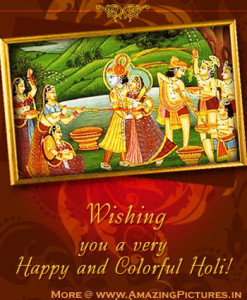 Happy Holi Radha Krishna Photos – Hindu God Holi Greetings Pictures