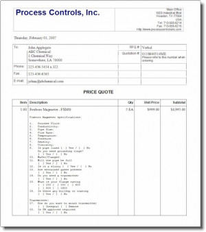 Cover Letter Format For Quotation