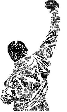 Very cool! Made up of quotes and names from Rocky.