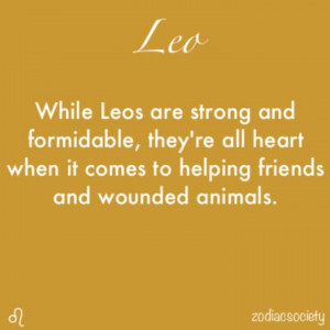 Leos are strong and formidable, but we do like cuddly things and stand ...