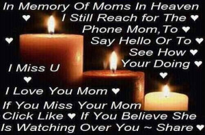 In Memory Of Moms In Heaven
