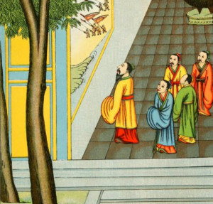 Confucius Explains the Meaning of a Mural to His Disciples