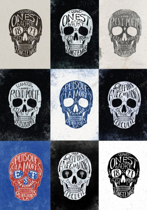 Skulls & Quotes by BMD Design , via Behance