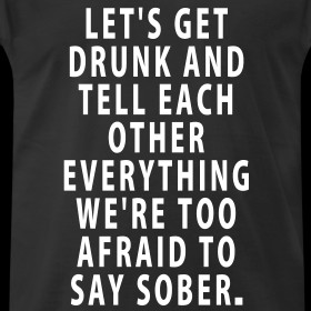 Design ~ Let's Get Drunk - Quote Men's T-Shirt (standard)