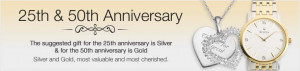 ... product occasions anniversary 25th 50th anniversary gifts