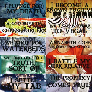 Plunge For My Death...* Chapter Titles - Rick Riordan/Percy Jackson ...