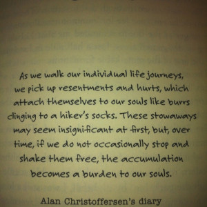 Quote from, The Road to Grace, 3rd book from Richard Paul Evans 