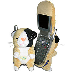 Fun Friends Plush Animal 'Puss Puss (Cat)' Flip Cell Phone Cover
